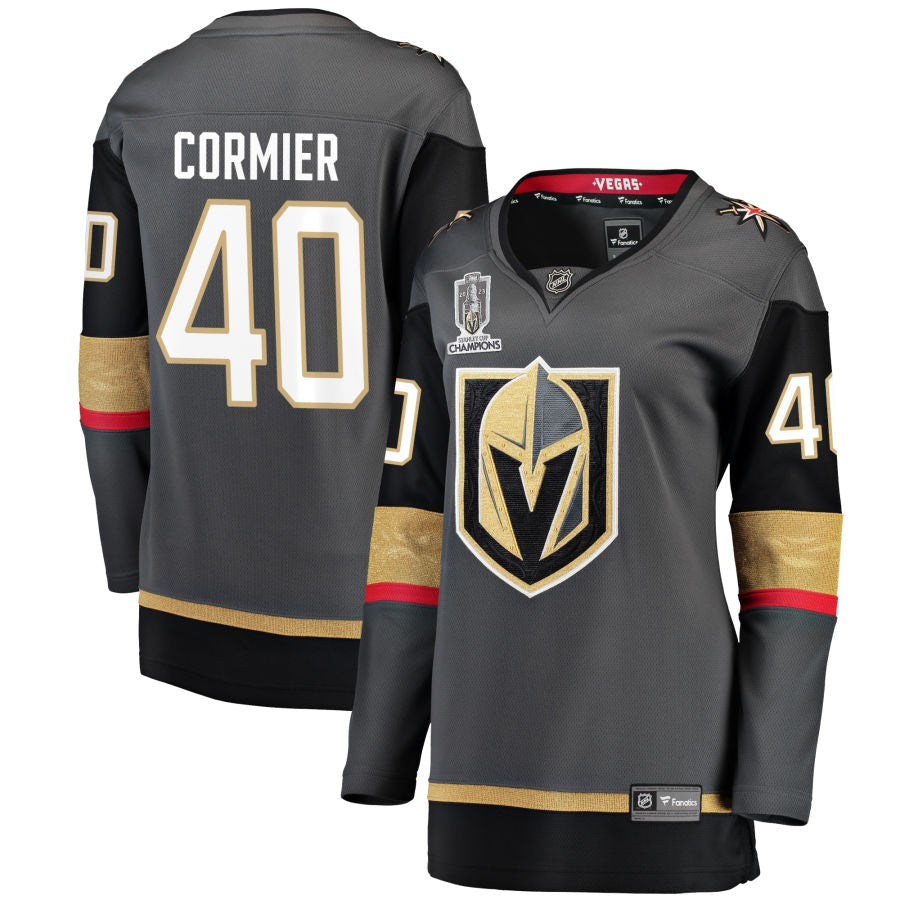 Lukas Cormier  Vegas Golden Knights Fanatics Branded Women's 2023 Stanley Cup Champions Alternate Breakaway Jersey - Black