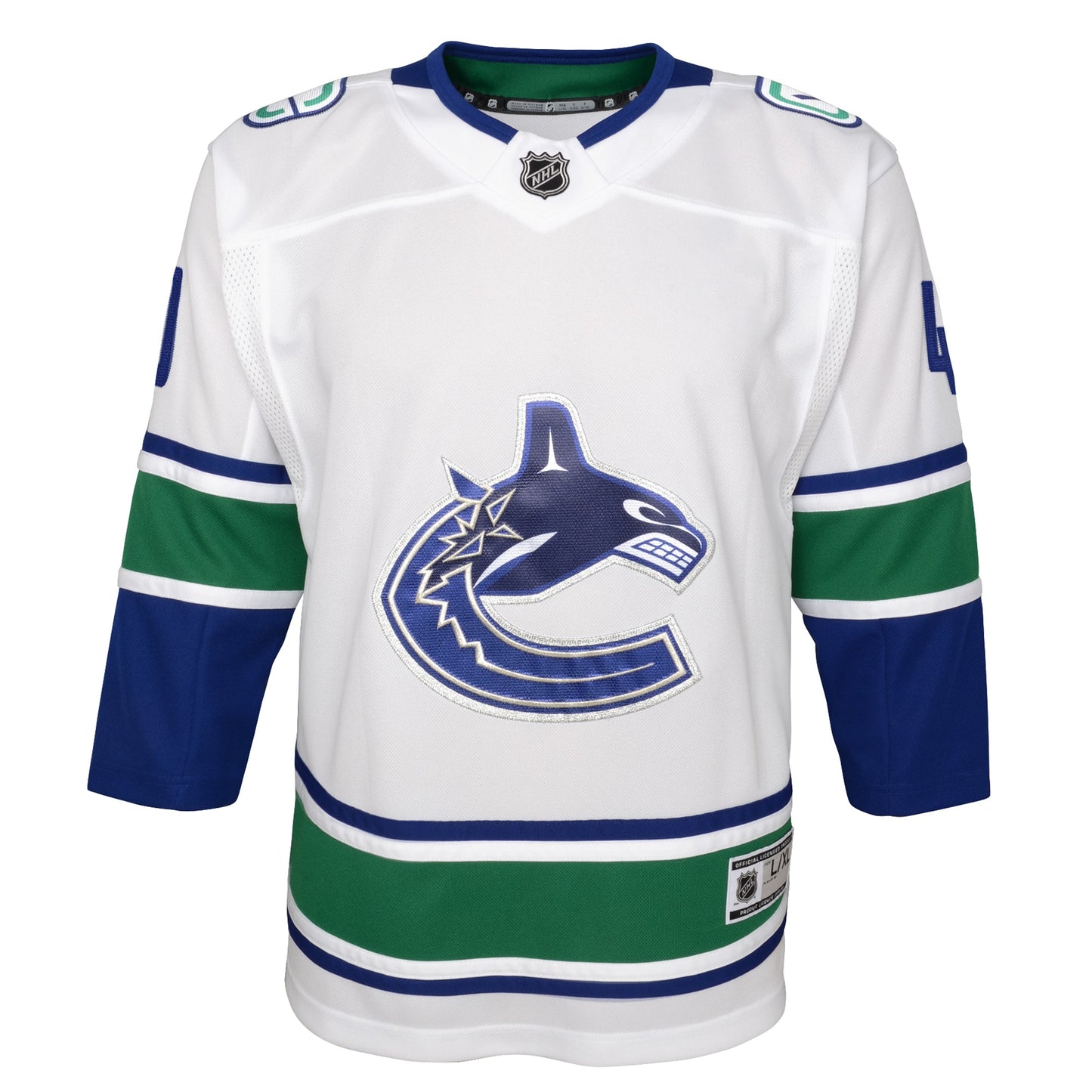 Elias Pettersson Vancouver Canucks Youth 2019/20 Away Premier Player Jersey - White