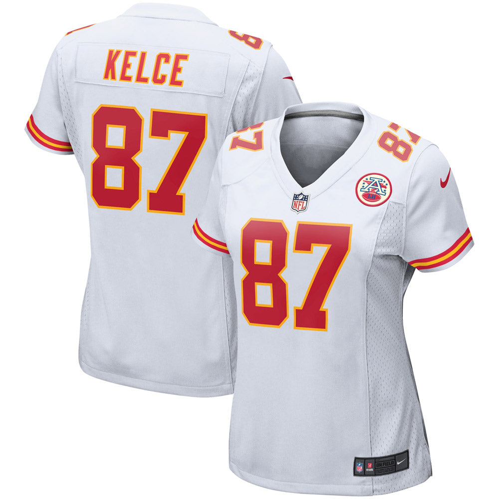 Women's Kansas City Chiefs Travis Kelce Player Game Jersey White