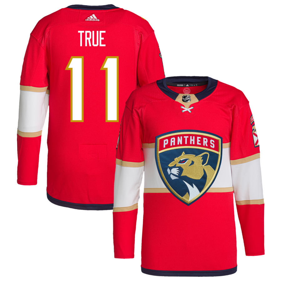 Alexander True Florida Panthers adidas Home Primegreen Authentic Pro Jersey - Red