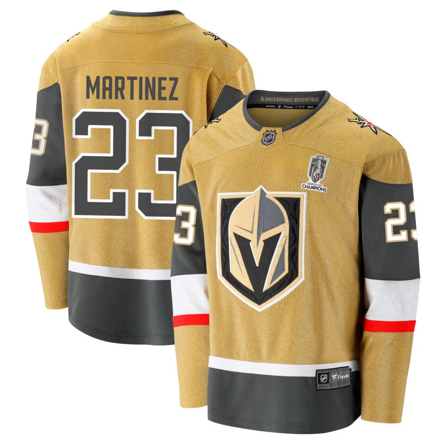 Alec Martinez  Vegas Golden Knights Fanatics Branded 2023 Stanley Cup Champions Home Breakaway Jersey - Gold